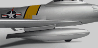 Přídavné nádrže F-86 Sabre